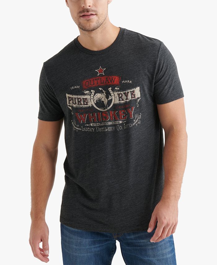 Lucky Brand Men's Outlaw Logo Graphic T-Shirt - Macy's