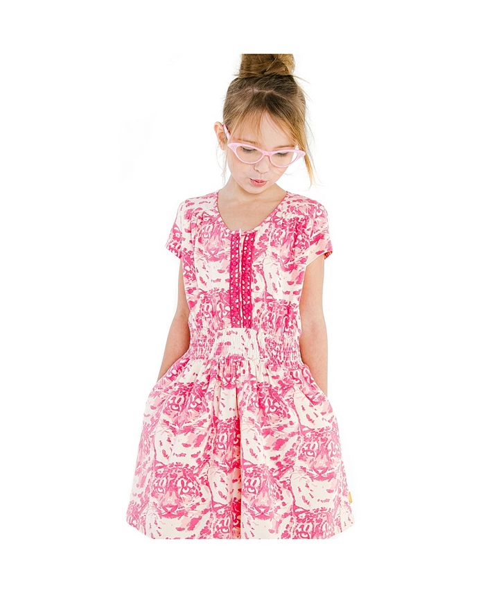 Masala Baby Girls Organic Cotton Mia Dress Cat Camo - Macy's