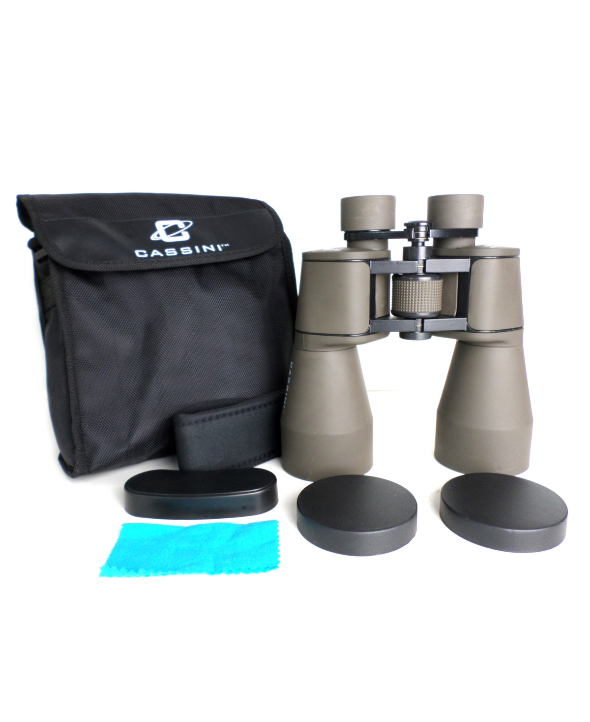 Shop Cassini 20 X 60mm Binocular With Tripod Socket, Fold Down Eye Guards And Case In Charcoal
