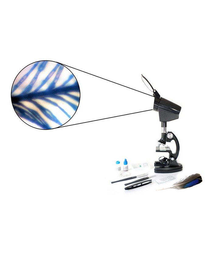 Cassini 98 Piece 300X 600X 1200X Microscope Kit + Projection Hood