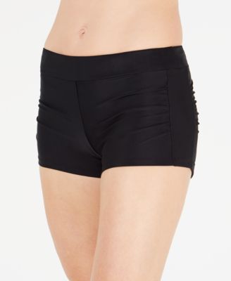 ruched swim shorts