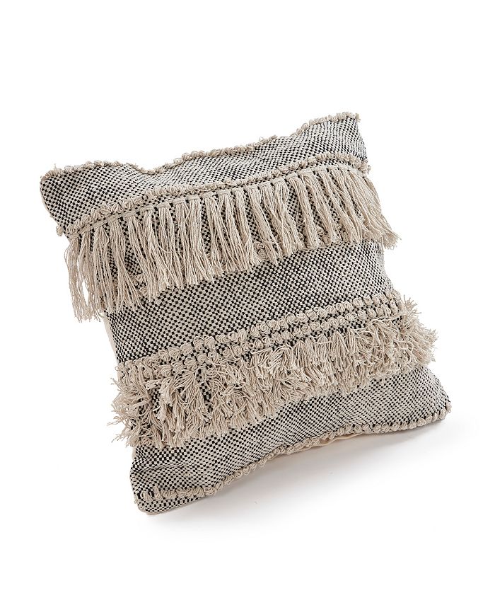 LR Home Fringe Cozy Throw Pillow Macy's