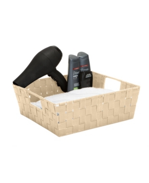Simplify Large Woven Storage Bin in Sapphire