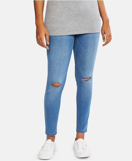 Motherhood Maternity BOUNCEBACK Post Pregnancy Destructed Skinny Jeans