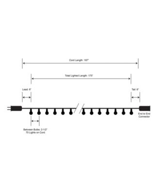 Lumabase 70 Warm White Plastic Globes Electric String Lights