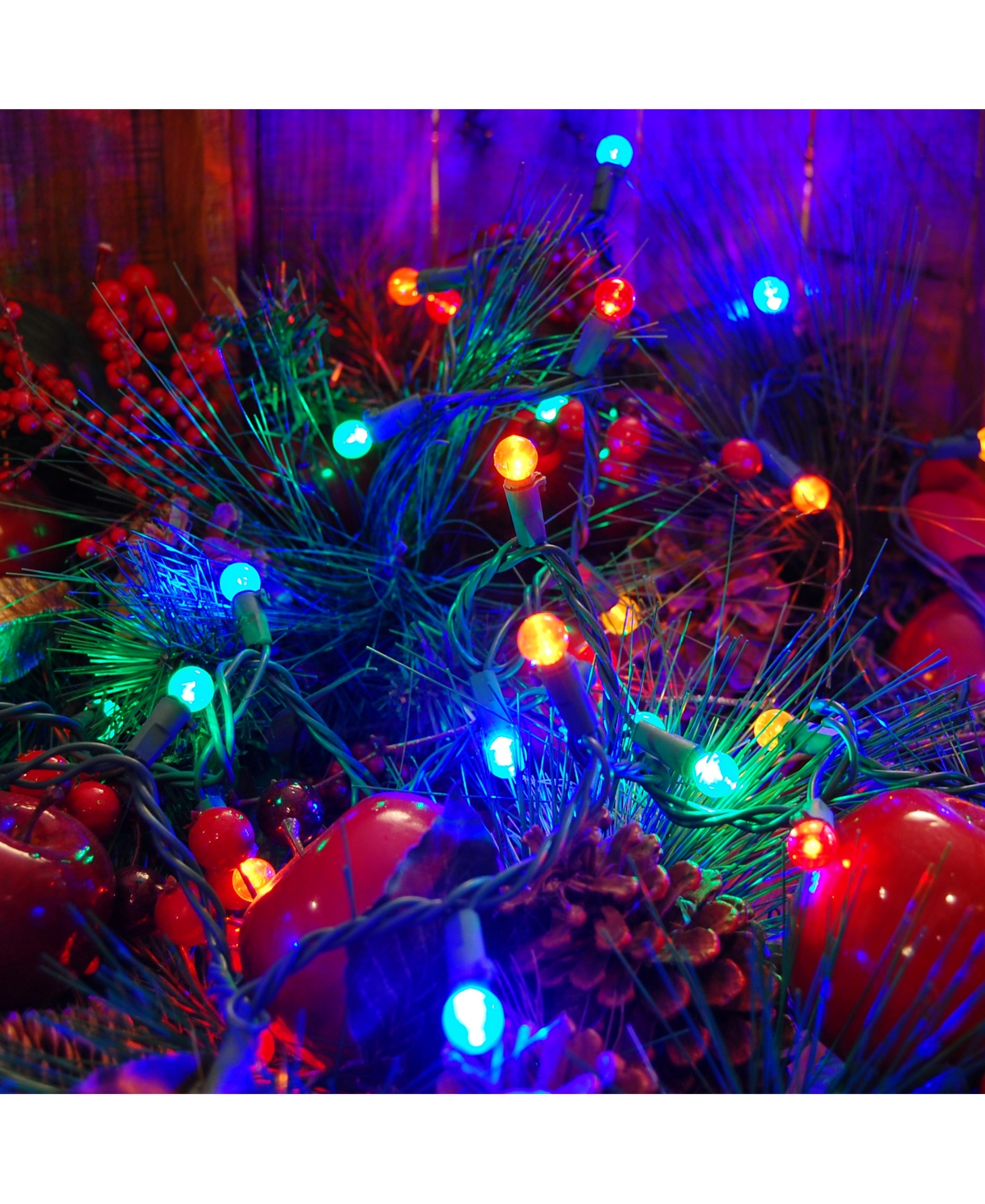 Lumabase 70 Multi Colored Plastic Globes Electric String Lights