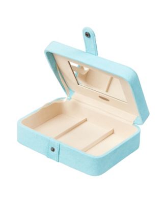 Giana Plush Fabric Jewelry Box with Lift Out Tray