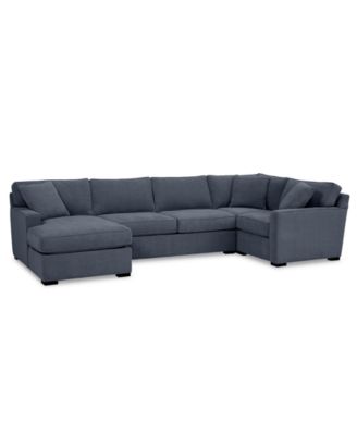 Radley 4-Pc. Fabric Chaise Sectional Sofa with Corner Piece, Created for Macy's