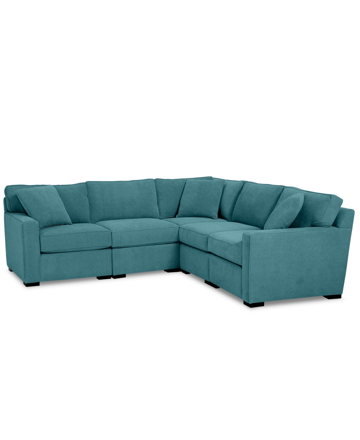 Onbelangrijk toegang Afkorten Furniture Radley 5-Pc. Fabric Chaise Sectional Sofa with Corner Piece,  Created for Macy's & Reviews - Furniture - Macy's