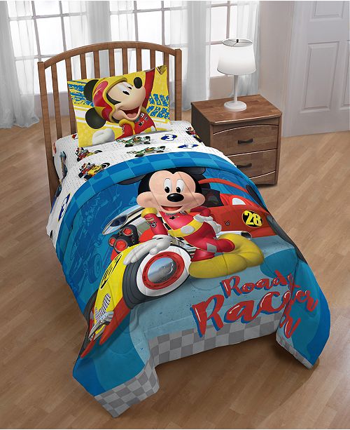 Mickey Mouse Clubhouse Roadster Racer Reversible Twin Comforter