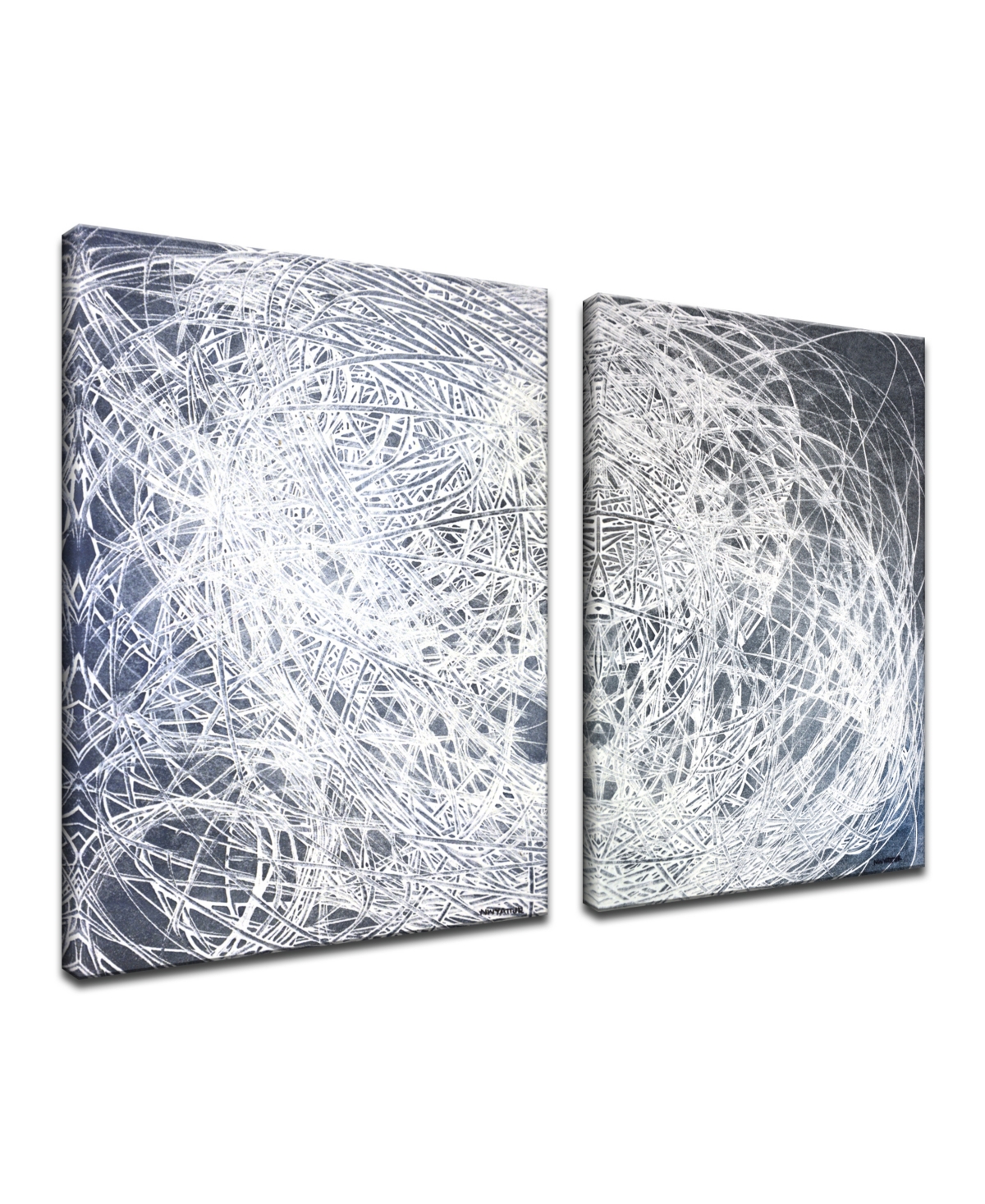 Ready2HangArt 'Jean String' 2 Piece Abstract Canvas Wall Art Set -