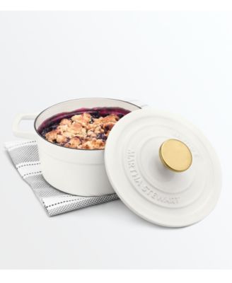 Martha Stewart Collection - Cast Iron Enameled 2-Qt. Round Covered Dutch Oven