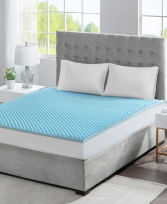 1.5" Gel Memory Foam Reversible Cooling Mattress Topper, Full