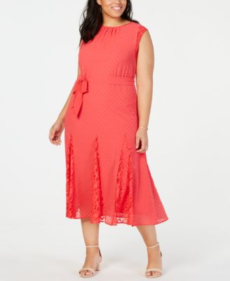 macys plus size midi dresses