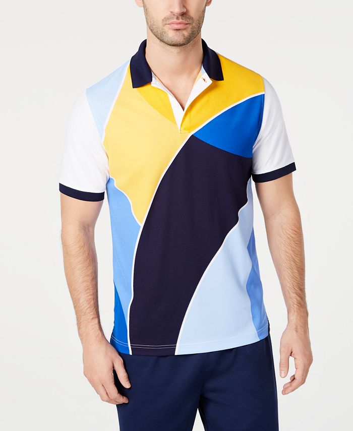 Club Room Men's Regular-Fit Colorblocked Polo, Created for Macy's - Macy's