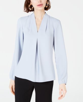 Bar III Inverted-Pleat Blouse, Created for Macy's & Reviews - Tops ...