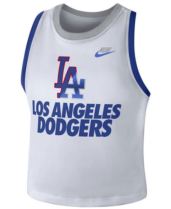 Nike Team First (MLB Los Angeles Dodgers) Women's Cropped T-Shirt