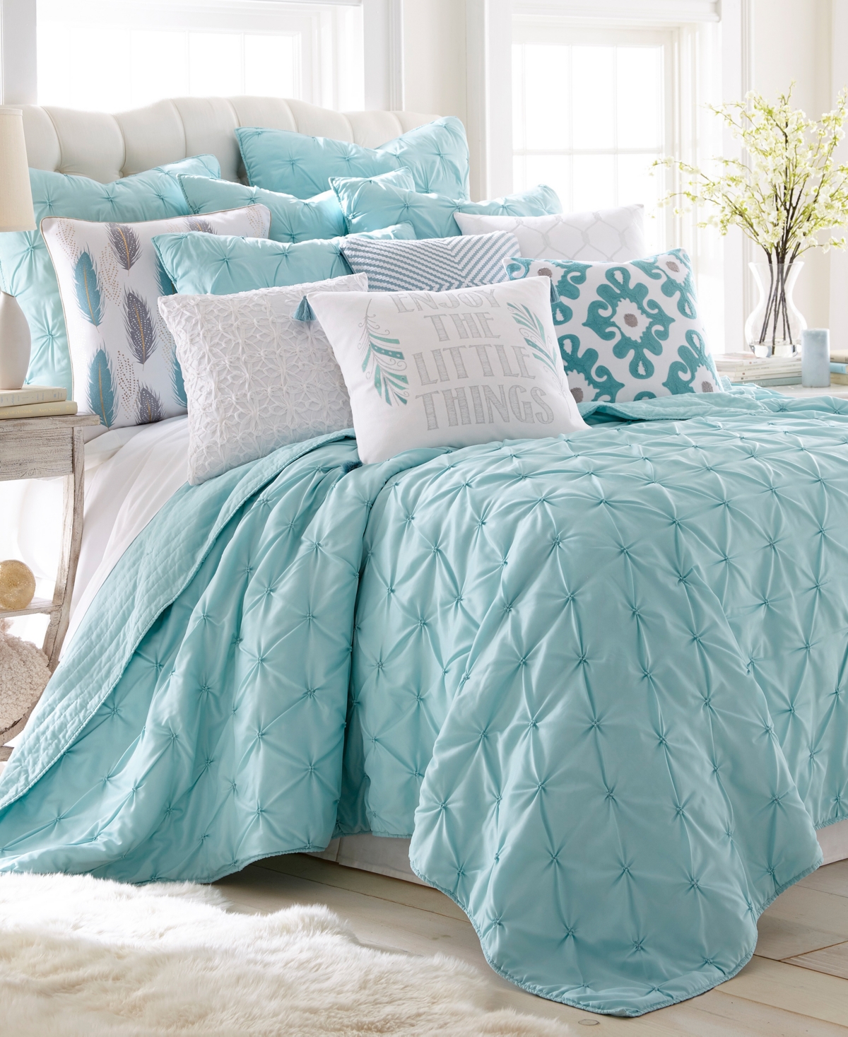 UPC 190945000095 product image for Levtex Spa Pintuck Quilt Set, Twin | upcitemdb.com