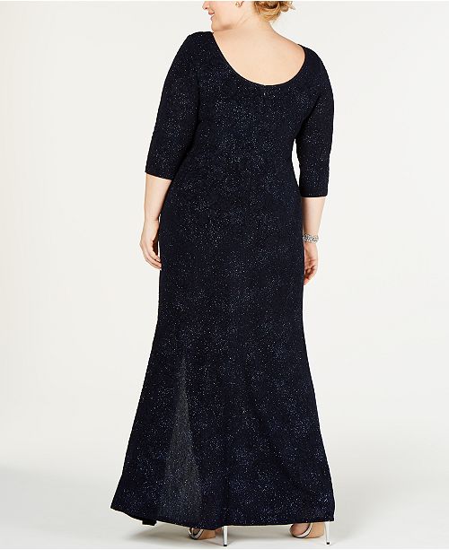 alex evenings knot front gown