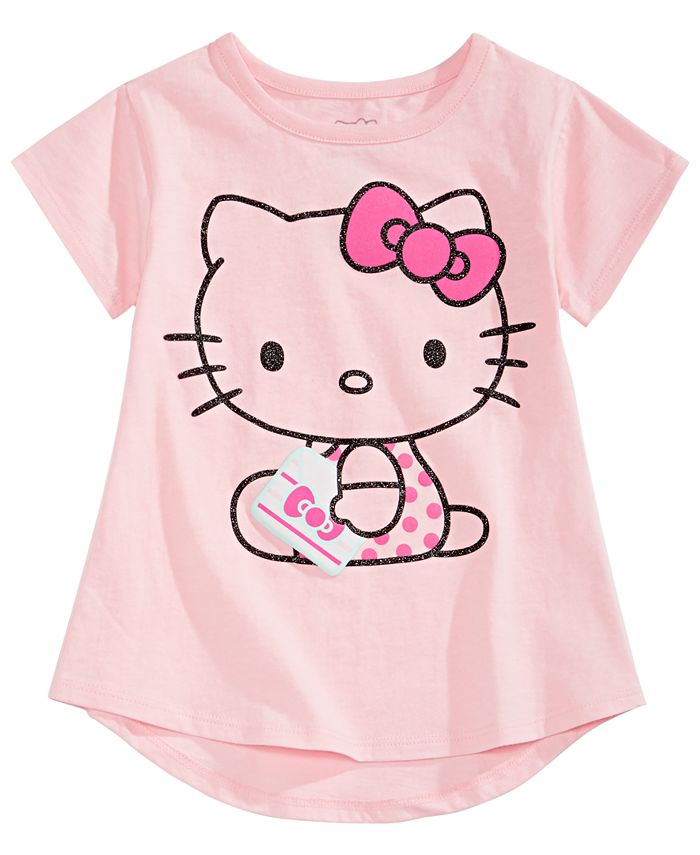 Hello Kitty Little Girls Kitty-Print T-Shirt - Macy's