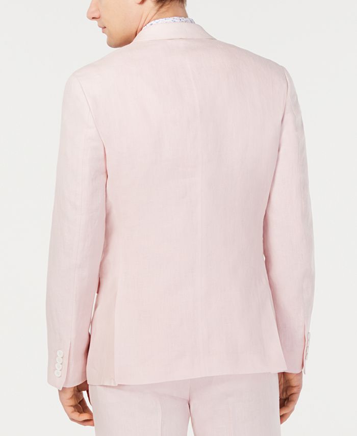 Bar III Men's SlimFit Linen Pink Suit Jacket, Created for Macy's Macy's