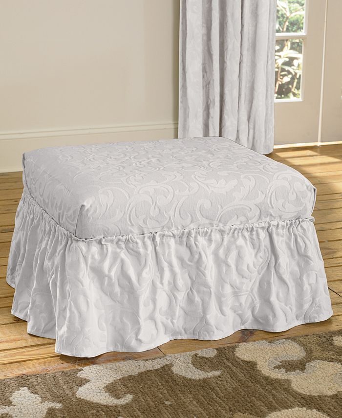 Sure Fit Matelasse Damask Slipcover Collection - Macy's