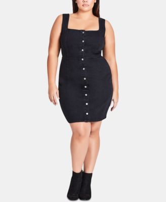 denim bodycon dress plus size
