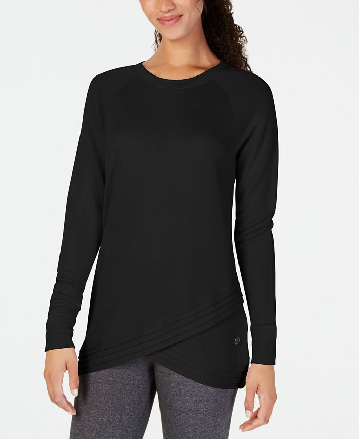 Tulip hem sweatshirt top