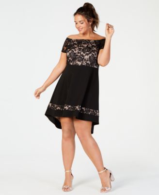 macys plus size lace dresses