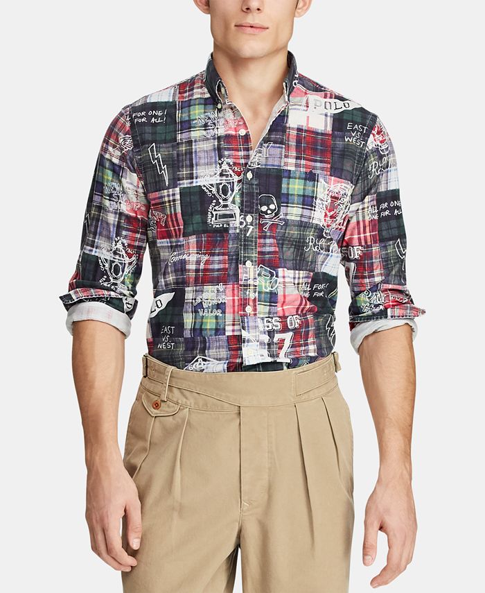 Polo Ralph Lauren Men's ClassicFit Patchwork Shirt Macy's