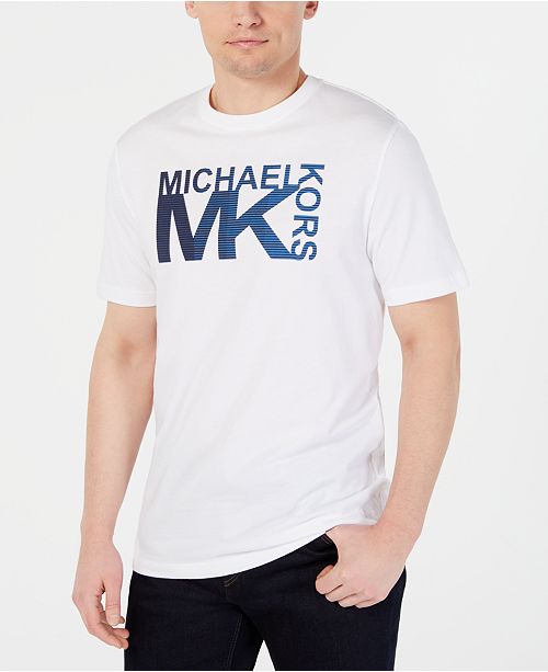 Michael Kors Men S Athletic Logo Graphic T Shirt Reviews T Shirts Men Macy S