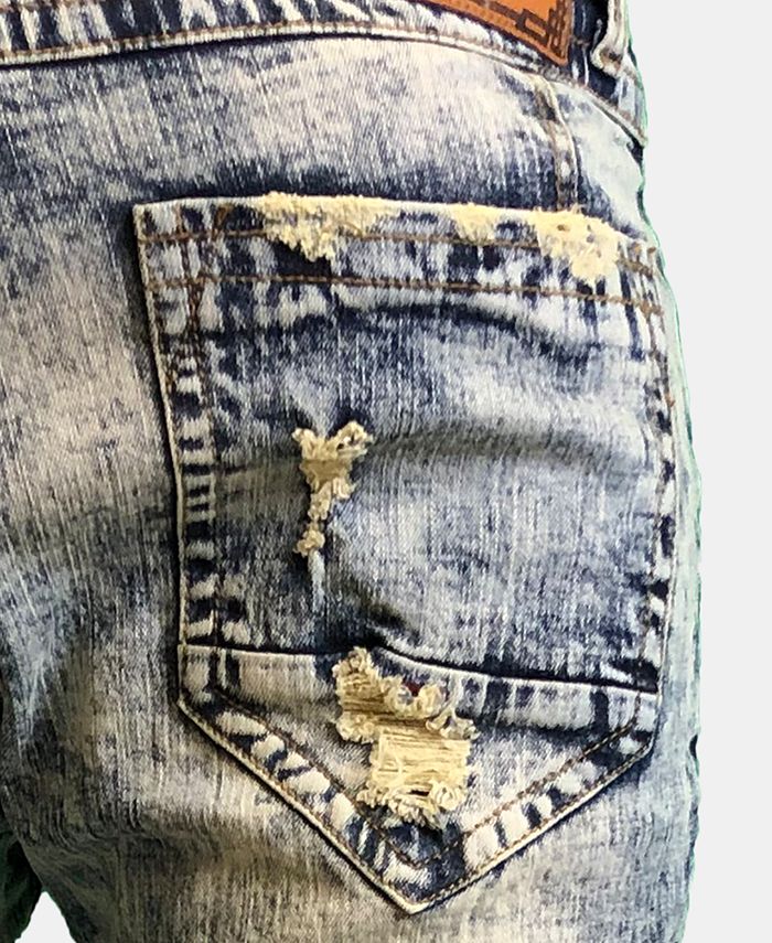 Heritage America Men's Slim-Fit Distressed Jeans - Macy's
