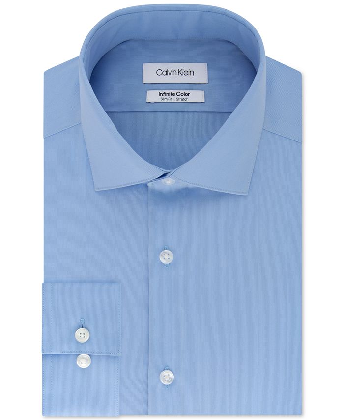 Calvin Klein Men's Slim-Fit Non-Iron Performance Stretch Infinite Color  Solid Dress Shirt & Reviews - Dress Shirts - Men - Macy's