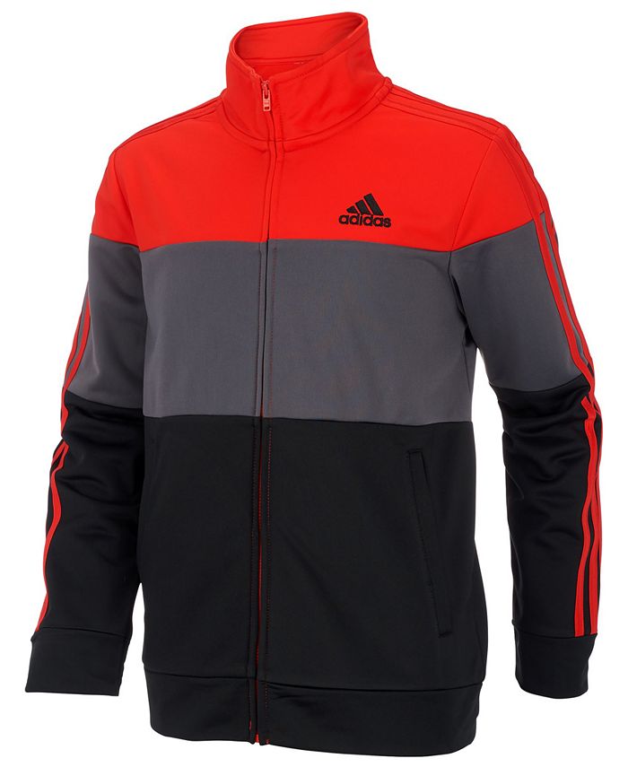 adidas Little Boys Colorblocked Tricot Track Jacket - Macy's