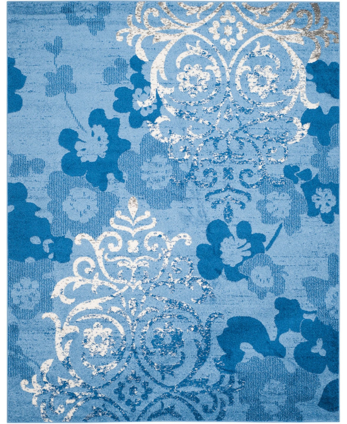 Safavieh Adirondack Light Blue and Dark Blue 8' x 10' Area Rug - Light Blue