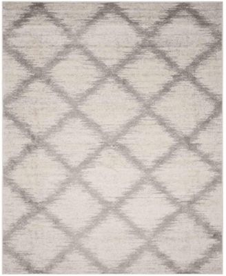Adirondack 122 Ivory and Silver 8' x 10' Area Rug