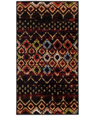 Amsterdam Black and Multi 2'3" x 4' Area Rug