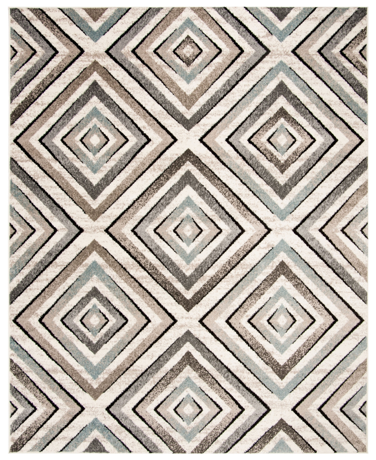 Safavieh Amsterdam Cream and Beige 8' x 10' Outdoor Area Rug - Cream