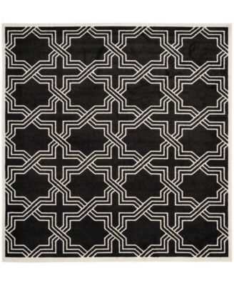 Amherst Anthracite and Ivory 7' x 7' Square Area Rug