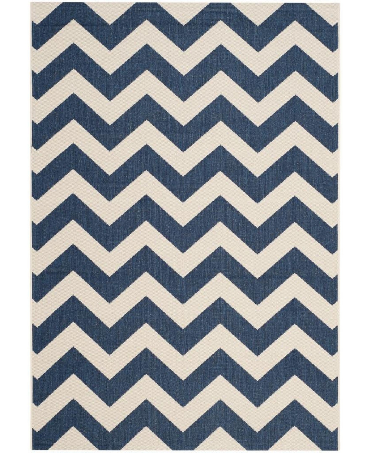 Safavieh Courtyard CY6244 Navy and Beige 5'3" x 7'7" Sisal Weave Outdoor Area Rug - Navy / Bei