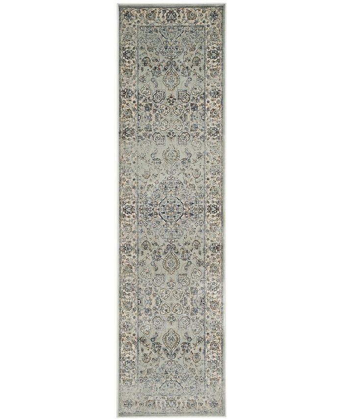 Safavieh Persian Garden Vintage Light Blue and Ivory 2'2" X 8' Runner