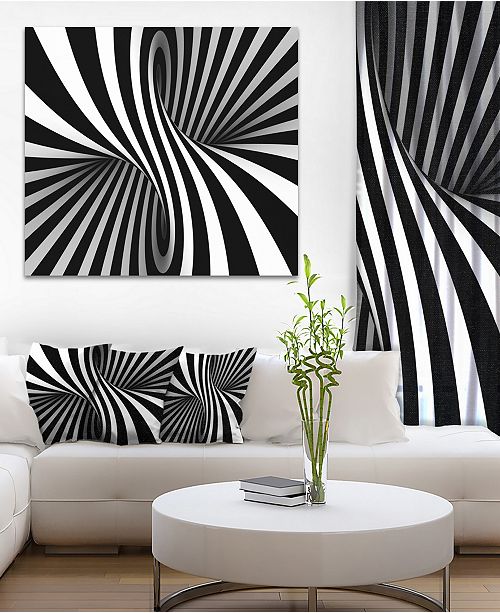 Design Art Designart Black And White Spiral Abstract Canvas Art Print 40 X 30 Reviews Wall Art Macy S