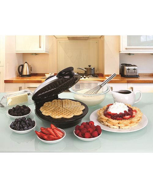 EuroCuisine Euro Cuisine WM520 Heart Waffle Maker 8" & Reviews