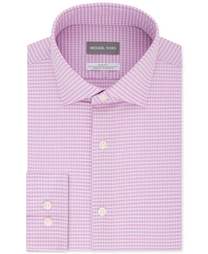 Michael Kors Men's SlimFit NonIron Performance Check Dress Shirt