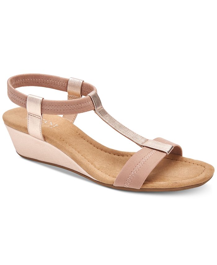 Alfani Women's Step 'N Flex Voyage Wedge Sandals, Created for Macy's ...