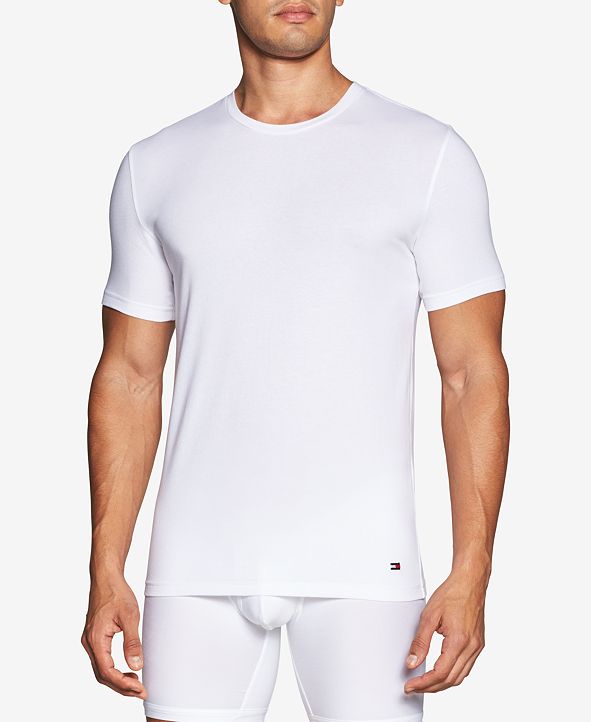 Tommy Hilfiger Men's 3-Pk. Stretch Undershirts & Reviews - Underwear ...