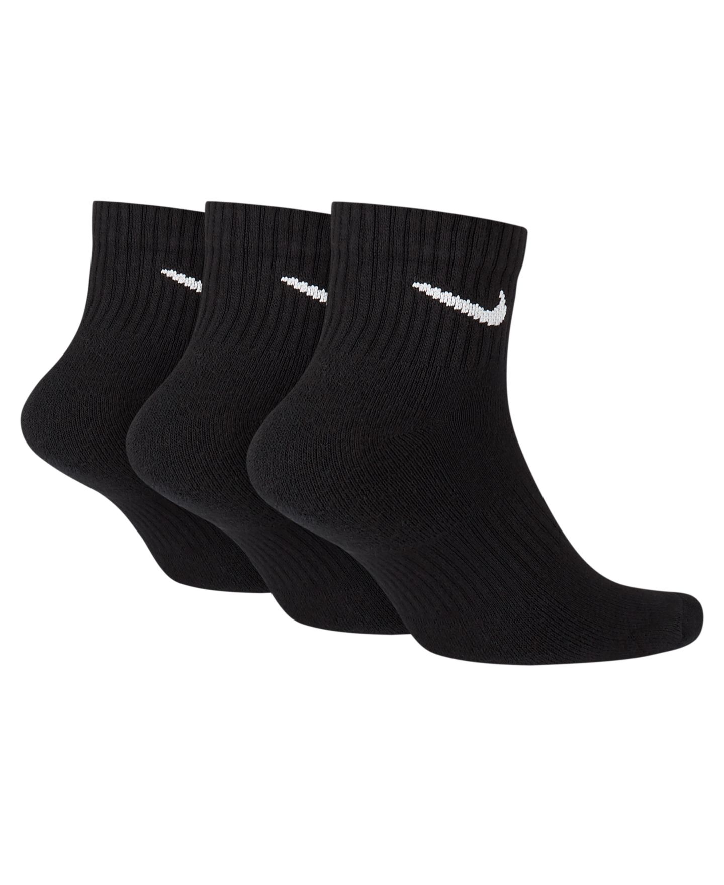 Носки для мужчин, укороченные, низкие — Nike, цвет: Чёрный / Белый — фото 2