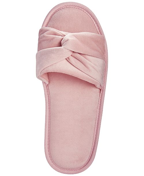 Charter Club Twisted OpenToe Slippers, Created for Macy's & Reviews
