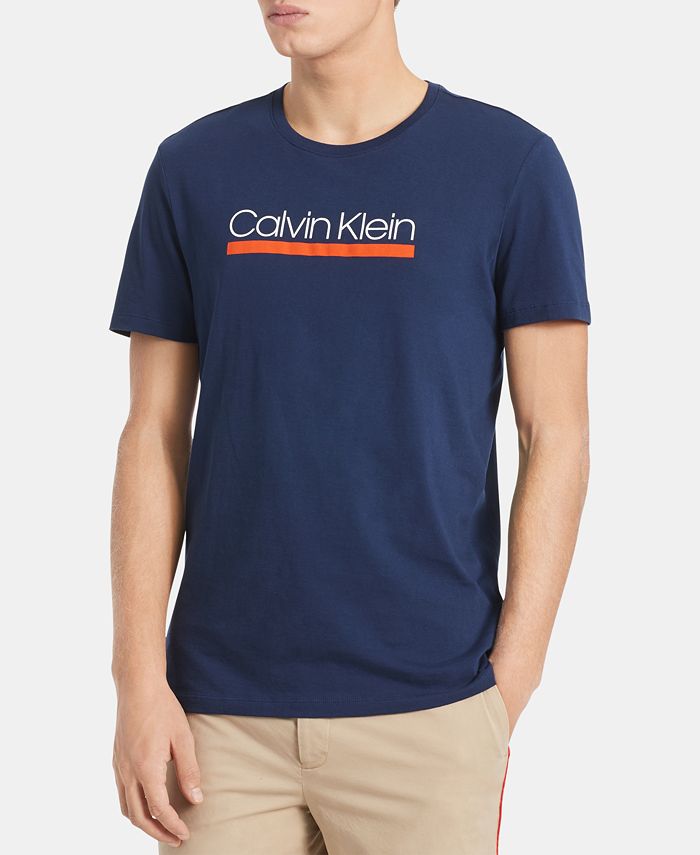 Calvin Klein Men's Underlined Logo Graphic T-Shirt - Macy's
