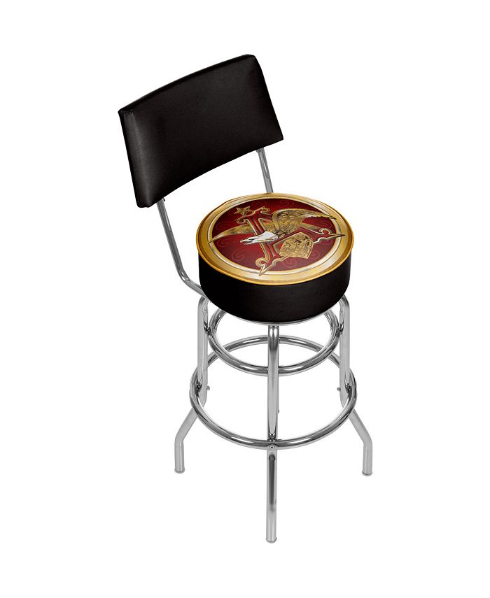 Trademark Global Budweiser A & Eagle Padded Bar Stool with Back Macy's